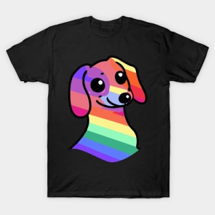 Rainbow Dachshund Dog Lover Wiener T-Shirt
